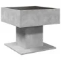 Mittel- und LED-Tisch aus grauem Beton-Ingenieurholz, 50x50x45 cm. von , Couchtisch - Ref: Foro24-847528, Preis: 90,59 €, Rab...