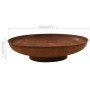 Brasero de acero 80 cm de vidaXL, Chimeneas - Ref: Foro24-313345, Precio: 179,15 €, Descuento: %