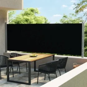 Ausziehbare Seitenmarkise für Terrasse, schwarz, 600 x 160 cm von vidaXL, Sonnenschirme - Ref: Foro24-313375, Preis: 104,22 €...