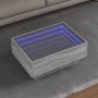 Mesa de centro y LED madera ingeniería gris Sonoma 70x50x30 cm by , Coffee table - Ref: Foro24-847516, Price: 113,84 €, Disco...