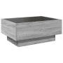 Mesa de centro y LED madera ingeniería gris Sonoma 70x50x30 cm by , Coffee table - Ref: Foro24-847516, Price: 112,18 €, Disco...