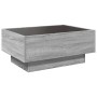 Mittel- und LED-Tisch aus grauem Sonoma-Ingenieurholz 70x50x30 cm von , Couchtisch - Ref: Foro24-847516, Preis: 113,84 €, Rab...