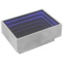 Mesa de centro y LED madera ingeniería gris hormigón 70x50x30cm by , Coffee table - Ref: Foro24-847514, Price: 119,97 €, Disc...