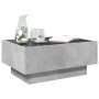 Mesa de centro y LED madera ingeniería gris hormigón 70x50x30cm by , Coffee table - Ref: Foro24-847514, Price: 119,97 €, Disc...