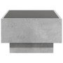 Mesa de centro y LED madera ingeniería gris hormigón 70x50x30cm by , Coffee table - Ref: Foro24-847514, Price: 119,97 €, Disc...