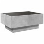 Mittel- und LED-Tisch aus grauem Beton-Ingenieurholz, 70x50x30 cm. von , Couchtisch - Ref: Foro24-847514, Preis: 119,97 €, Ra...