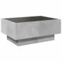 Mittel- und LED-Tisch aus grauem Beton-Ingenieurholz, 70x50x30 cm. von , Couchtisch - Ref: Foro24-847514, Preis: 118,07 €, Ra...