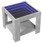 Mesa de centro y LED madera ingeniería gris hormigón 53x53x45cm by , Coffee table - Ref: Foro24-847542, Price: 88,64 €, Disco...