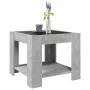 Mesa de centro y LED madera ingeniería gris hormigón 53x53x45cm de , Mesas de centro - Ref: Foro24-847542, Precio: 87,34 €, D...