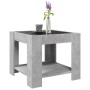Mesa de centro y LED madera ingeniería gris hormigón 53x53x45cm by , Coffee table - Ref: Foro24-847542, Price: 88,64 €, Disco...