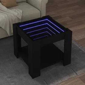 Mittelkonsole mit LED-Beleuchtung, schwarzes Ingenieurholz, 53x53x45 cm. von , Couchtisch - Ref: Foro24-847540, Preis: 96,22 ...