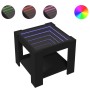 Mesa de centro con LED madera de ingeniería negro 53x53x45 cm de , Mesas de centro - Ref: Foro24-847540, Precio: 97,78 €, Des...