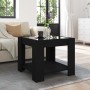 Mesa de centro con LED madera de ingeniería negro 53x53x45 cm de , Mesas de centro - Ref: Foro24-847540, Precio: 97,78 €, Des...