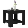 Mesa de centro con LED madera de ingeniería negro 53x53x45 cm by , Coffee table - Ref: Foro24-847540, Price: 96,22 €, Discoun...