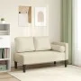 Sofa mit Chaiselongue und cremefarbenen Kunstlederkissen. von , Tagesbetten - Ref: Foro24-4007565, Preis: 160,54 €, Rabatt: %