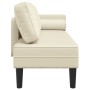 Daybed sofa with cream synthetic leather cushions by , Daybeds - Ref: Foro24-4007565, Price: 162,91 €, Discount: %