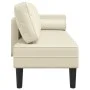 Daybed sofa with cream synthetic leather cushions by , Daybeds - Ref: Foro24-4007565, Price: 160,54 €, Discount: %