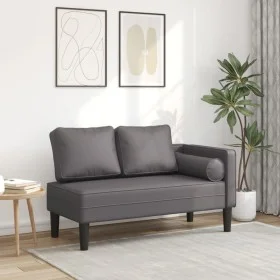 Sofá diván con cojines cuero sintético gris by , Daybeds - Ref: Foro24-4007567, Price: 153,86 €, Discount: %
