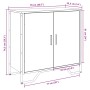 Aparador madera de ingeniería roble marrón 78x35,5x74,5 cm by , Sideboards - Ref: Foro24-848543, Price: 70,60 €, Discount: %
