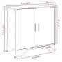 Aparador madera de ingeniería roble ahumado 78x35,5x74,5 cm de , Aparadores - Ref: Foro24-848541, Precio: 63,98 €, Descuento: %