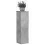 Soportes de plantas 2 uds madera gris hormigón 17x17x60 cm de , Soportes para macetas - Ref: Foro24-852936, Precio: 41,14 €, ...