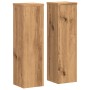 Soportes de plantas 2 uds madera roble artisian 17x17x60 cm de , Soportes para macetas - Ref: Foro24-852941, Precio: 41,64 €,...