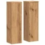 Soportes de plantas 2 uds madera roble artisian 17x17x60 cm de , Soportes para macetas - Ref: Foro24-852941, Precio: 44,42 €,...