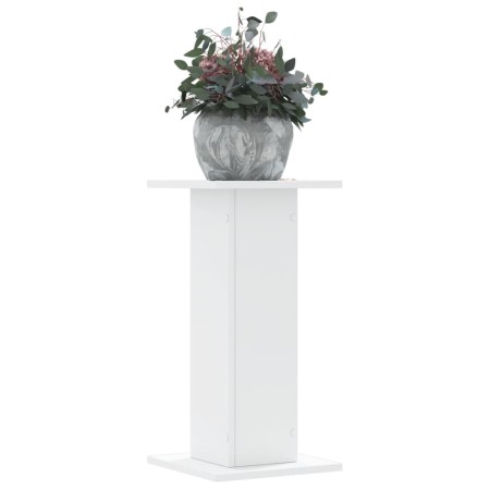 Soportes de plantas 2 uds madera ingeniería blanco 30x30x60 cm de , Soportes para macetas - Ref: Foro24-3307855, Precio: 53,03 €