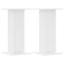 Pflanzenständer 2 Stück aus weißem Ingenieurholz 30x30x60 cm von , Topfständer - Ref: Foro24-3307855, Preis: 61,21 €, Rabatt: %