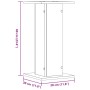 Pflanzenständer 2 Stück Eichenholz Sonoma 30x30x60 cm von , Topfständer - Ref: Foro24-3307857, Preis: 51,40 €, Rabatt: %