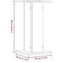 Pflanzenständer 2 Stück Eichenholz in gealterter Optik 30x30x60 cm von , Topfständer - Ref: Foro24-3307862, Preis: 63,53 €, R...