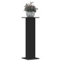 Soportes de plantas 2 uds madera ingeniería negro 30x30x95 cm de , Soportes para macetas - Ref: Foro24-3307874, Precio: 84,03...
