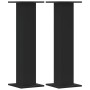 Soportes de plantas 2 uds madera ingeniería negro 30x30x95 cm de , Soportes para macetas - Ref: Foro24-3307874, Precio: 84,46 €