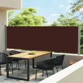 Toldo lateral retráctil para patio marrón 140x600 cm by vidaXL, Umbrellas - Ref: Foro24-313374, Price: 87,20 €, Discount: %