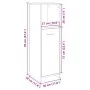 Armario de baño madera contrachapada color roble 30x30x95 cm by , Bathroom furniture - Ref: Foro24-849601, Price: 39,10 €, Di...