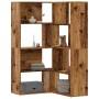 Estantería de esquina 4 niveles madera envejecida 85x85x140 cm von , Bücherregale und Regale - Ref: Foro24-3307817, Preis: 17...