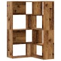 Estantería de esquina 4 niveles madera envejecida 85x85x140 cm von , Bücherregale und Regale - Ref: Foro24-3307817, Preis: 17...