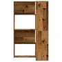 Estantería de esquina 4 niveles madera envejecida 85x85x140 cm by , Bookcases and shelves - Ref: Foro24-3307817, Price: 170,1...
