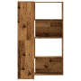 Estantería de esquina 4 niveles madera envejecida 85x85x140 cm von , Bücherregale und Regale - Ref: Foro24-3307817, Preis: 17...