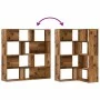 Estantería de esquina 4 niveles madera envejecida 85x85x140 cm by , Bookcases and shelves - Ref: Foro24-3307817, Price: 170,1...