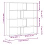 Estantería de esquina 4 niveles madera envejecida 85x85x140 cm von , Bücherregale und Regale - Ref: Foro24-3307817, Preis: 17...