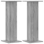 Soportes de plantas 2 uds madera gris Sonoma 30x30x80 cm by , Pot stands - Ref: Foro24-3307869, Price: 60,37 €, Discount: %