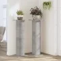 Soportes para plantas 2 uds madera gris hormigón 30x30x95 cm de , Soportes para macetas - Ref: Foro24-3307876, Precio: 68,17 ...