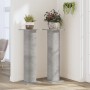 Soportes para plantas 2 uds madera gris hormigón 30x30x95 cm by , Pot stands - Ref: Foro24-3307876, Price: 69,05 €, Discount: %
