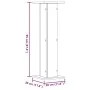 Soportes para plantas 2 uds madera gris hormigón 30x30x95 cm de , Soportes para macetas - Ref: Foro24-3307876, Precio: 68,17 ...