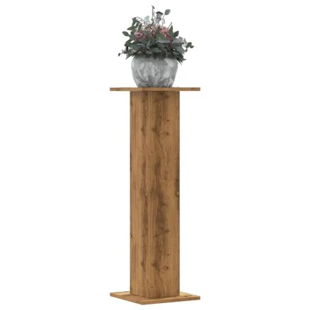 Soportes para plantas 2 uds madera roble artisian 30x30x95 cm de , Soportes para macetas - Ref: Foro24-3307881, Precio: 79,10...