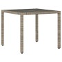 Gartentisch und Stühle 5-teilig mit grauen Kissen aus synthetischem Rattan. von , Gartensets - Ref: Foro24-3277032, Preis: 55...
