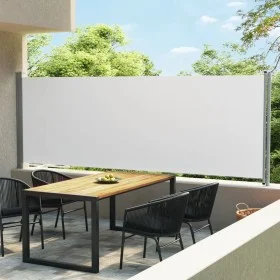 Retractable cream side awning for patio 600x160 cm by vidaXL, Umbrellas - Ref: Foro24-313376, Price: 96,42 €, Discount: %