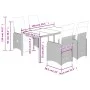 Mesita y sillas jardín 5 pzas y cojines ratán sintético marrón by , Garden sets - Ref: Foro24-3277189, Price: 674,31 €, Disco...