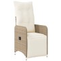 Gartentisch- und Stuhlset 5-teilig mit PE-Rattan-Beige-Kissen. von , Gartensets - Ref: Foro24-3277299, Preis: 1,00 €, Rabatt: %
